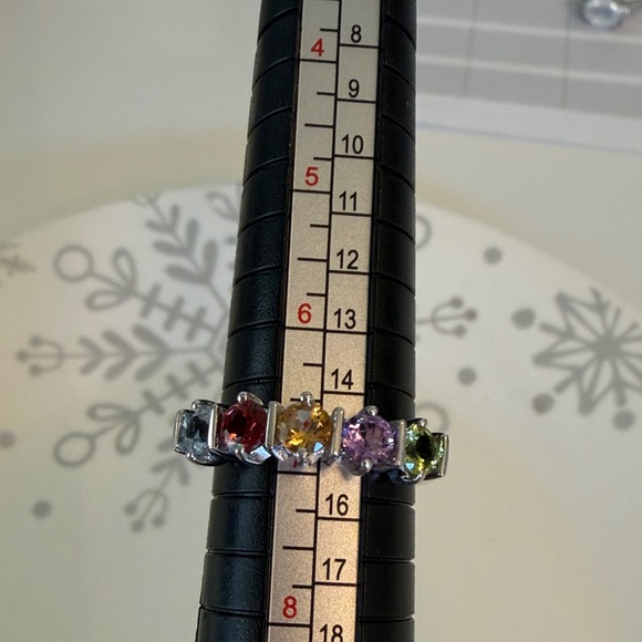 Vintage JTV Elegant Multi-Color Gemstone Ring - Picture 8 of 8